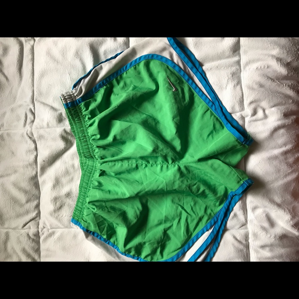 Green Nike dry fit shorts